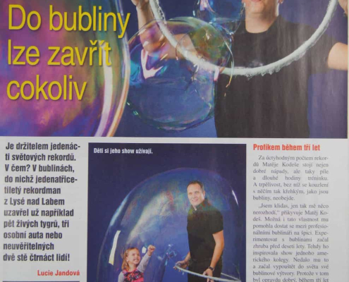 bublinář v časopisu